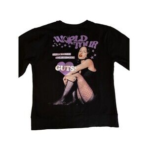 Olivia Rodrigo GUTS Tour Sweatshirt Womens S Puff Print Official Merch EUC